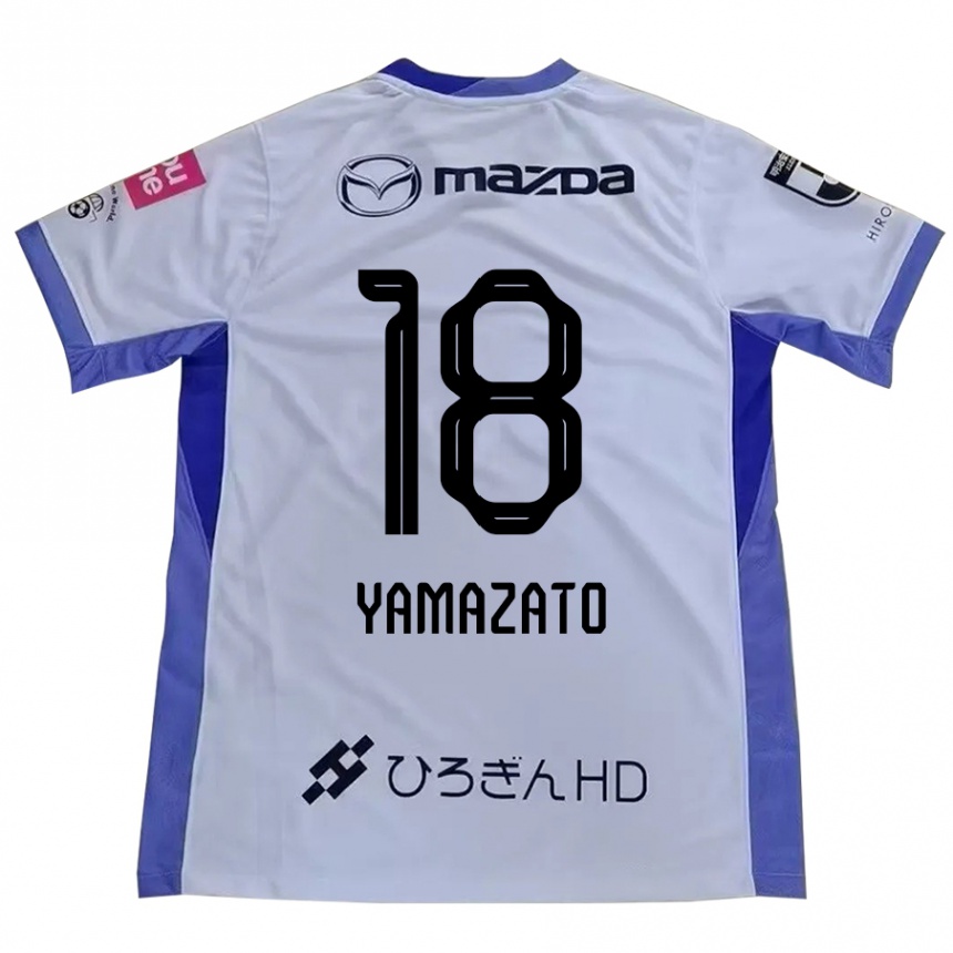 גברים כדורגל Kenshin Yamazato #18 סגול כתום הרחק ג'רזי 2025/26