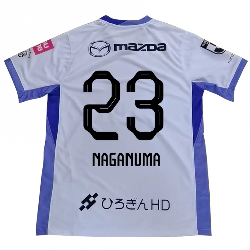 גברים כדורגל Seimei Naganuma #23 סגול כתום הרחק ג'רזי 2025/26