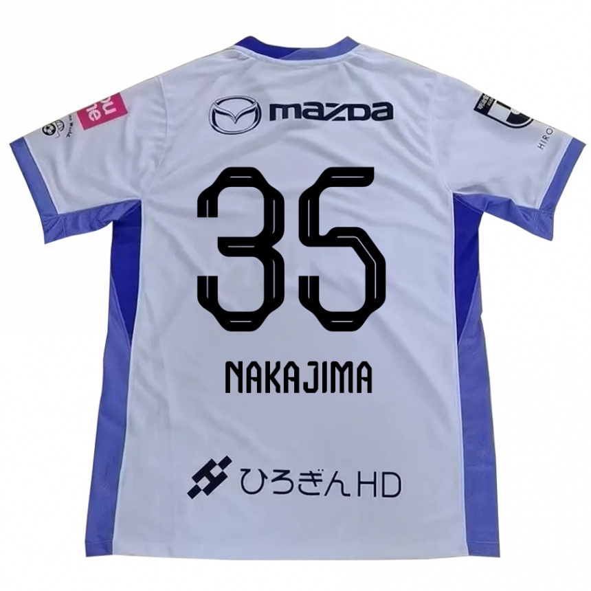 גברים כדורגל Yotaro Nakajima #35 סגול כתום הרחק ג'רזי 2025/26