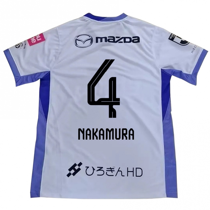 גברים כדורגל Kaede Nakamura #4 סגול כתום הרחק ג'רזי 2025/26