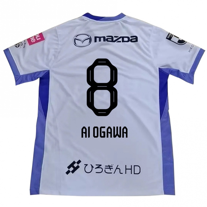 גברים כדורגל Ai Ogawa #8 סגול כתום הרחק ג'רזי 2025/26
