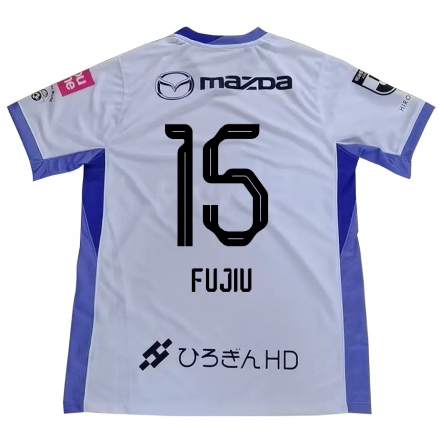 גברים כדורגל Natsumi Fujiu #15 סגול כתום הרחק ג'רזי 2025/26