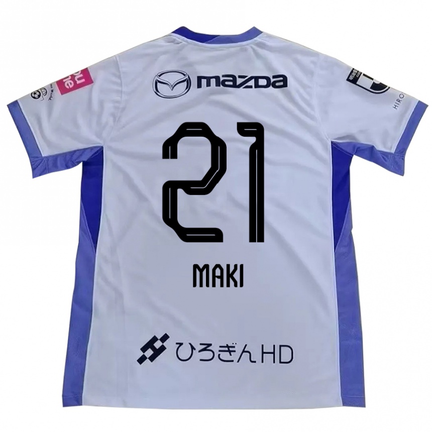 גברים כדורגל Koharu Maki #21 סגול כתום הרחק ג'רזי 2025/26