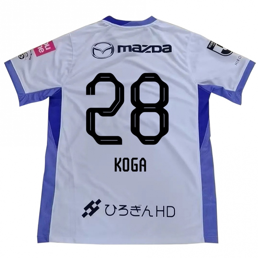 גברים כדורגל Hanano Koga #28 סגול כתום הרחק ג'רזי 2025/26