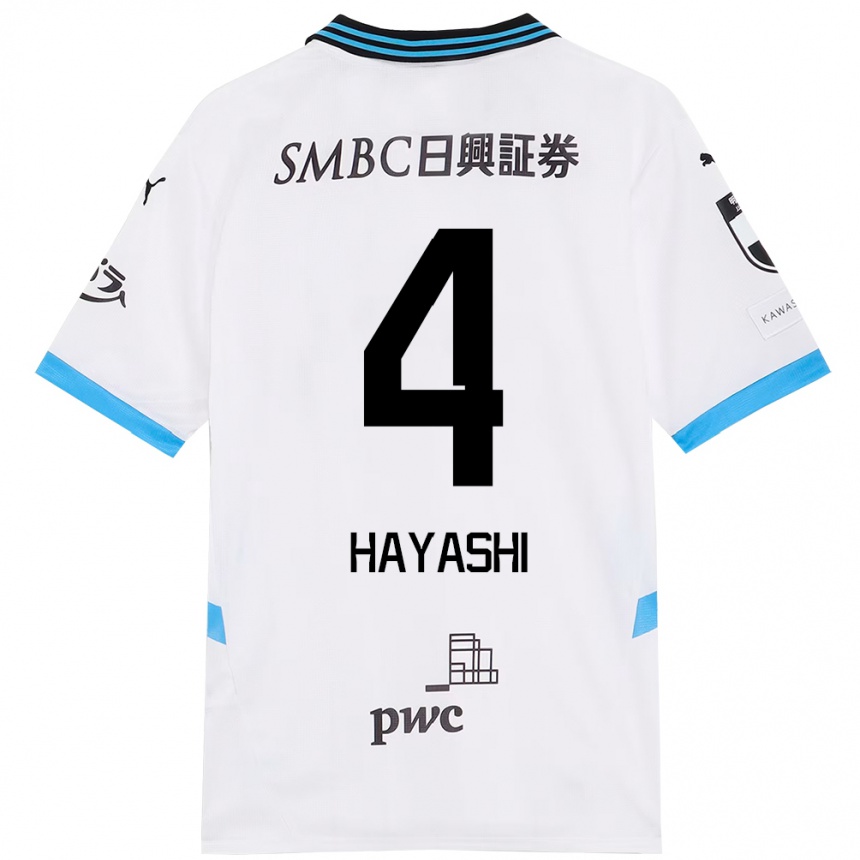 גברים כדורגל Shunsuke Hayashi #4 תכלת שמיים שחור הרחק ג'רזי 2025/26