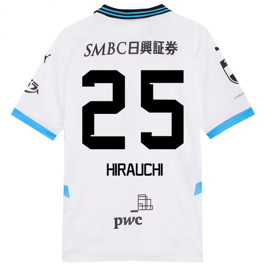 גברים כדורגל Issei Hirauchi #25 תכלת שמיים שחור הרחק ג'רזי 2025/26