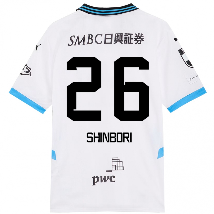 גברים כדורגל Kakeru Shinbori #26 תכלת שמיים שחור הרחק ג'רזי 2025/26