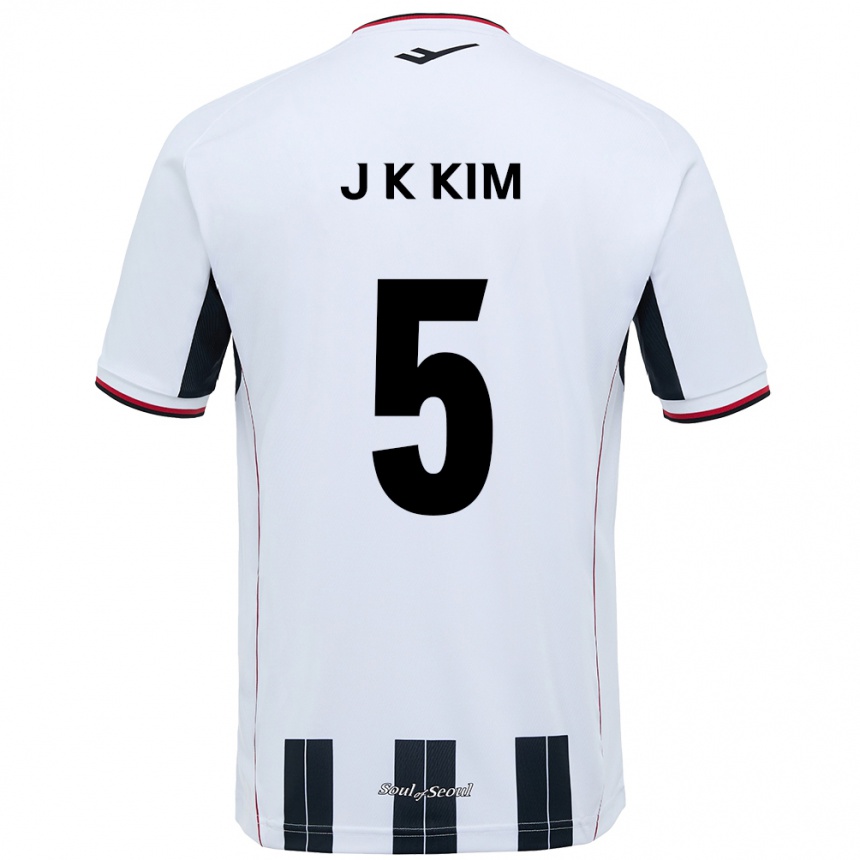 גברים כדורגל Jae-Kang Kim #5 שחור אדום הרחק ג'רזי 2025/26