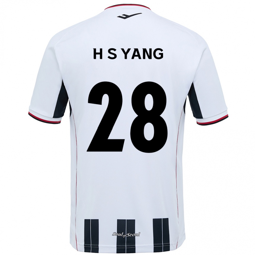 גברים כדורגל Seung-Hyeon Yang #28 שחור אדום הרחק ג'רזי 2025/26