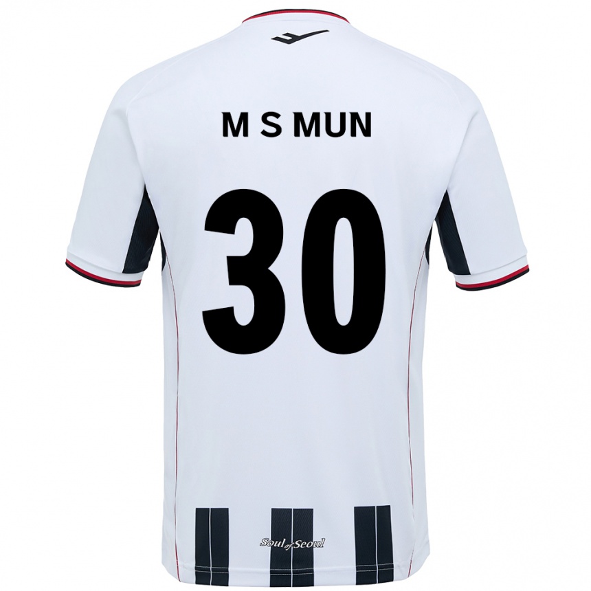 גברים כדורגל Seong-Min Mun #30 שחור אדום הרחק ג'רזי 2025/26