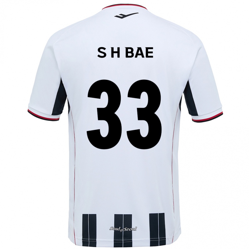 גברים כדורגל Hyun-Seo Bae #33 שחור אדום הרחק ג'רזי 2025/26