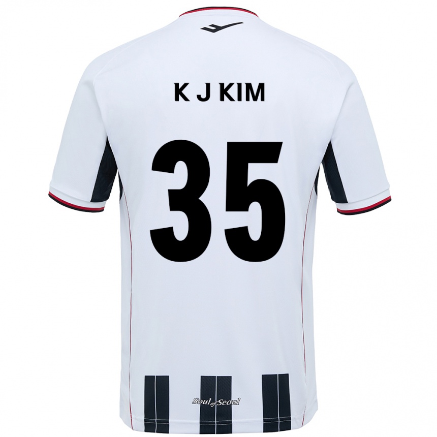 גברים כדורגל Kang-Jun Kim #35 שחור אדום הרחק ג'רזי 2025/26