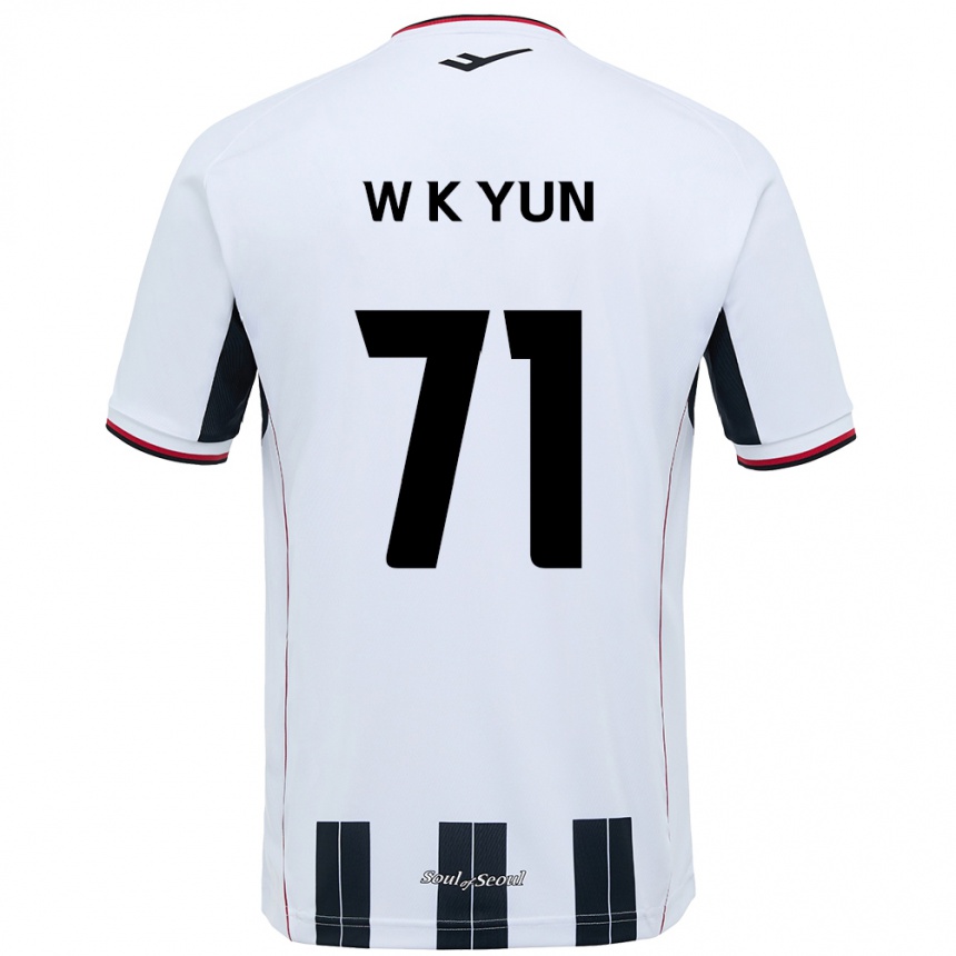 גברים כדורגל Ki-Wook Yun #71 שחור אדום הרחק ג'רזי 2025/26