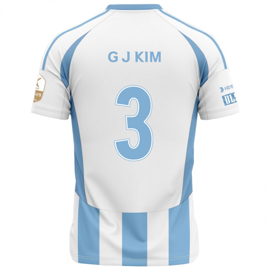 גברים כדורגל Gi-Joon Kim #3 כחול מלכותי צהוב הרחק ג'רזי 2025/26