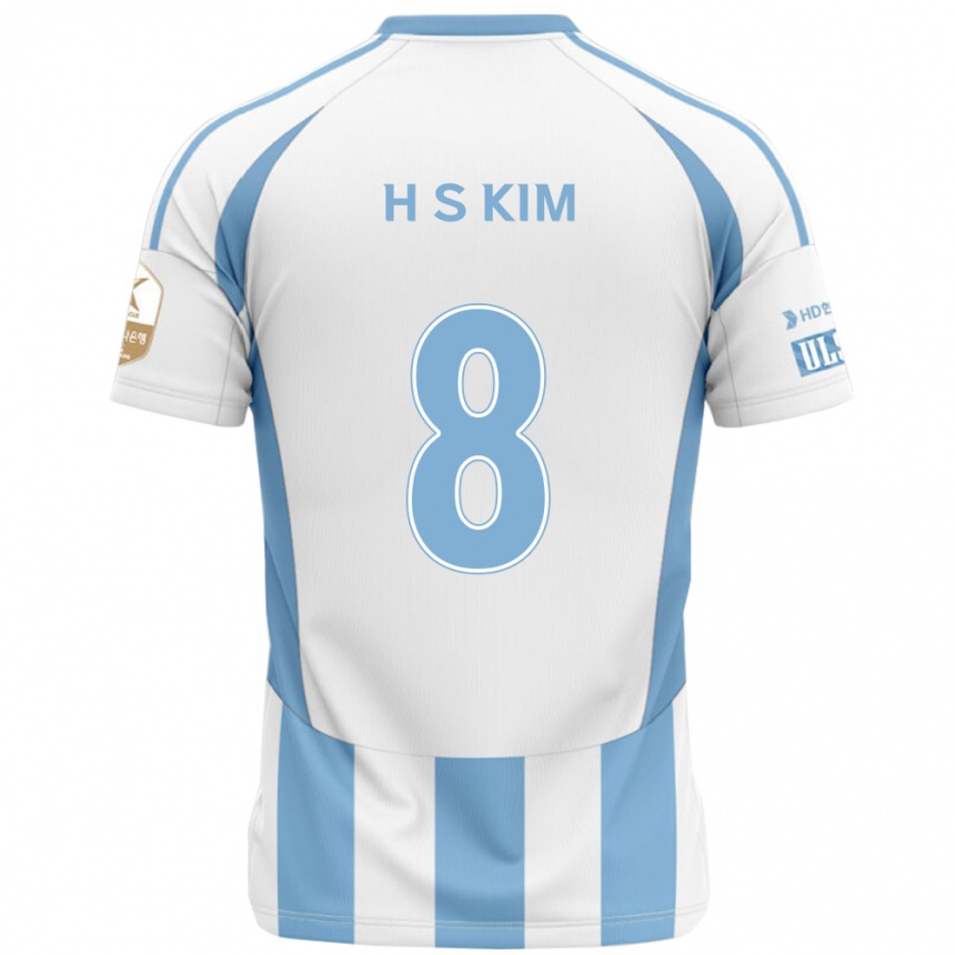 גברים כדורגל Seung-Hyun Kim #8 כחול מלכותי צהוב הרחק ג'רזי 2025/26