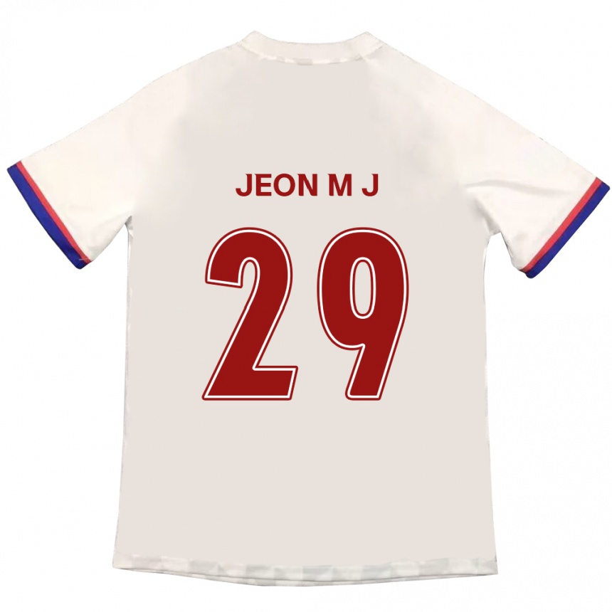 גברים כדורגל Jeon Min-Ji #29 כחול מלכותי אדום הרחק ג'רזי 2025/26