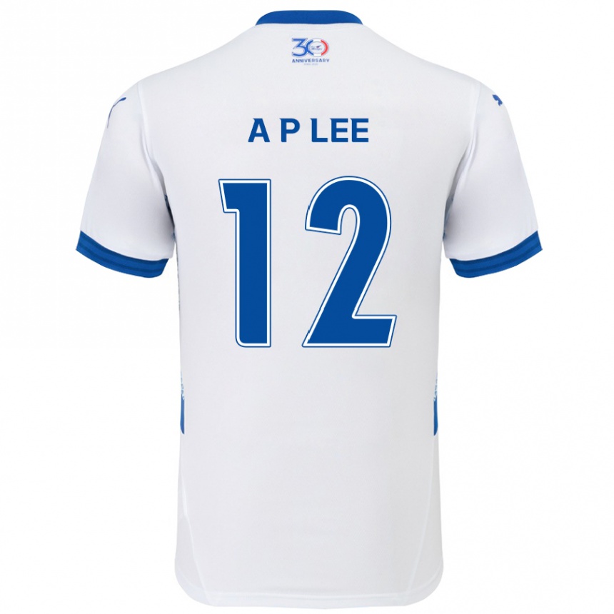 גברים כדורגל Pyeong-An Lee #12 כחול מלכותי לבן הרחק ג'רזי 2025/26