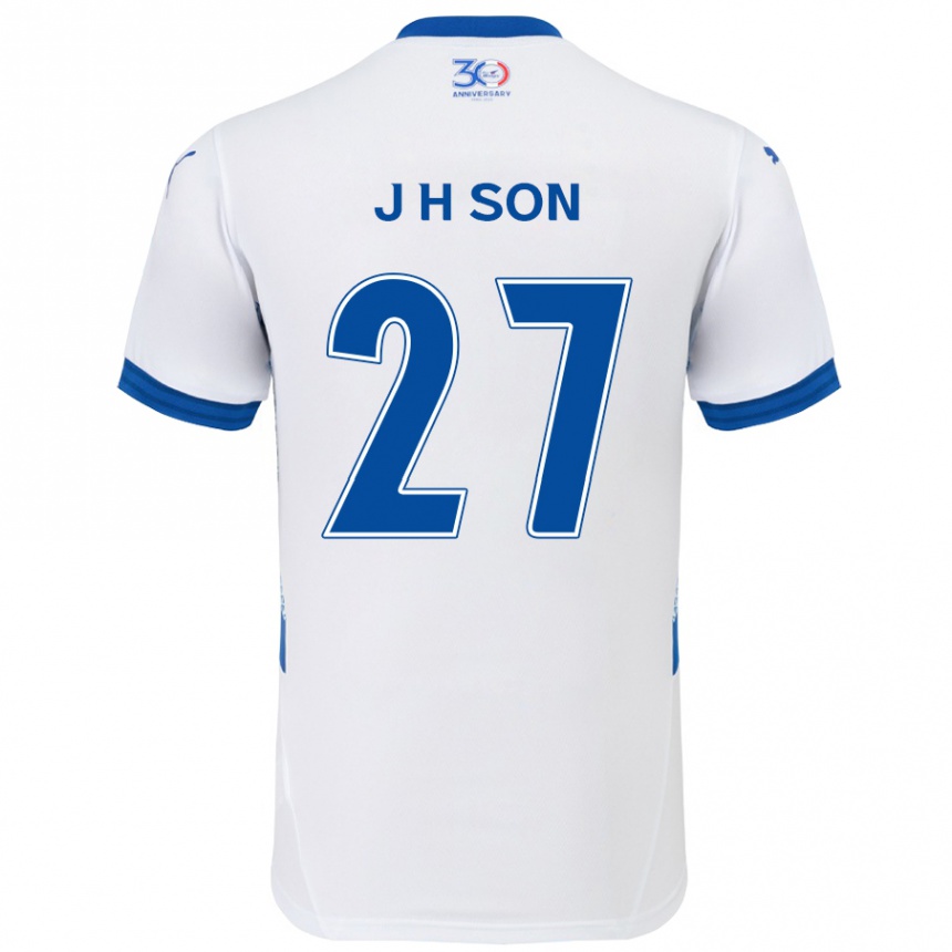 גברים כדורגל Ho-Jun Son #27 כחול מלכותי לבן הרחק ג'רזי 2025/26