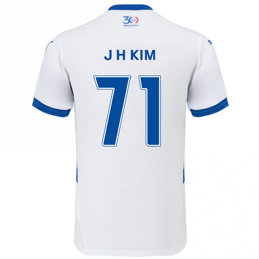 גברים כדורגל Ji-Ho Kim #71 כחול מלכותי לבן הרחק ג'רזי 2025/26