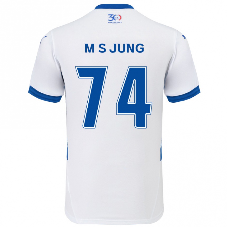 גברים כדורגל Sung-Min Jung #74 כחול מלכותי לבן הרחק ג'רזי 2025/26