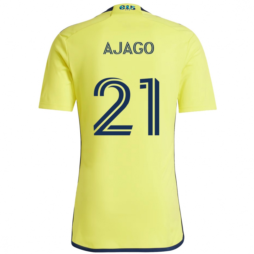 נשים כדורגל Forster Ajago #21 כחול נייבי צהוב ג'רזי ביתית 2025/26