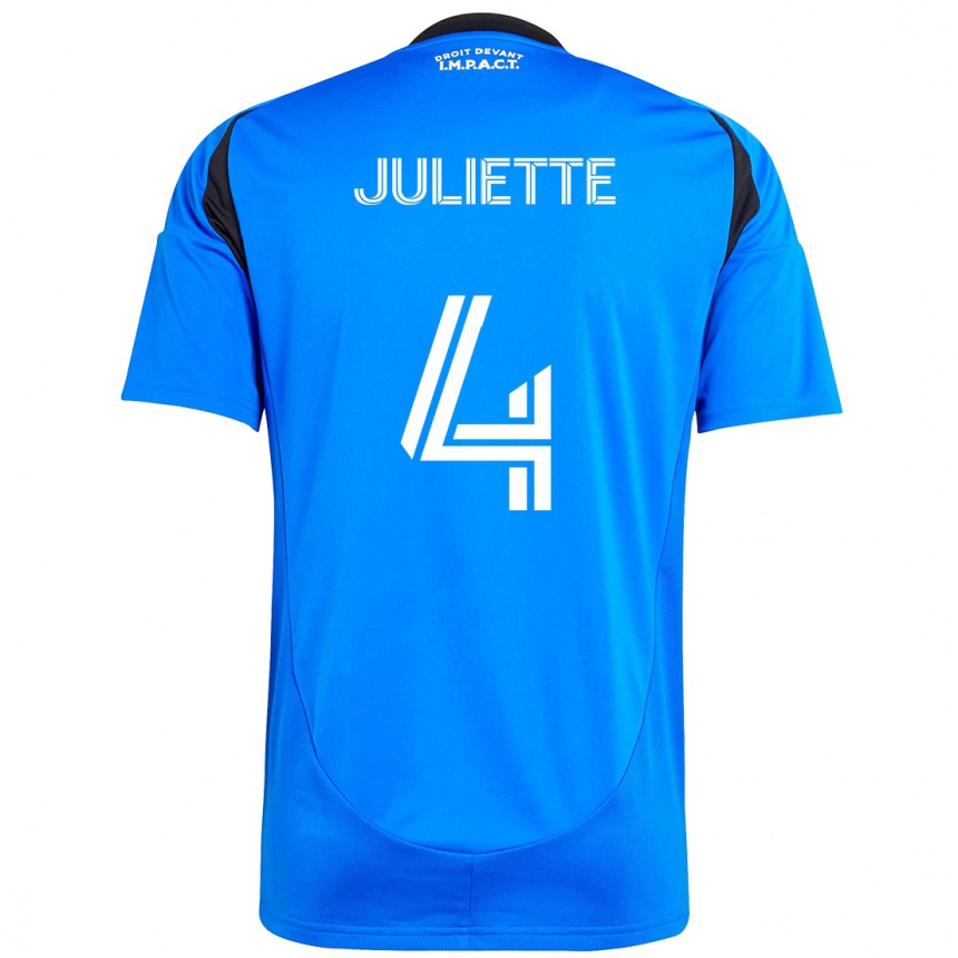 נשים כדורגל Perreault Juliette #4 תכלת שמיים כחול כהה ג'רזי ביתית 2025/26