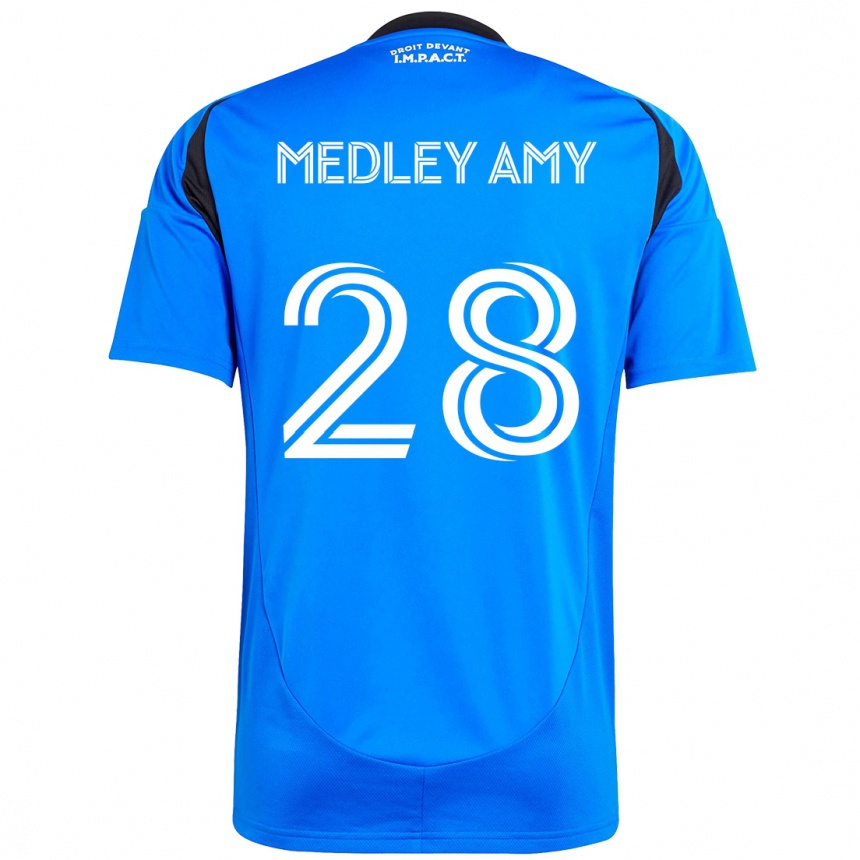 נשים כדורגל Medley Amy #28 תכלת שמיים כחול כהה ג'רזי ביתית 2025/26