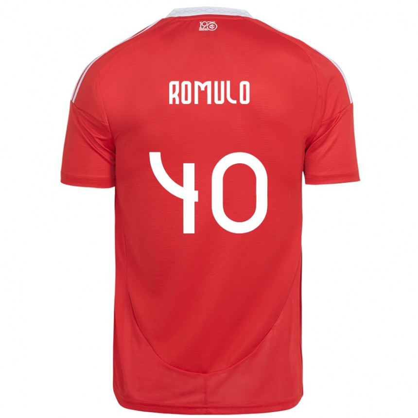 נשים כדורגל Rômulo #40 לבן אדום ג'רזי ביתית 2025/26