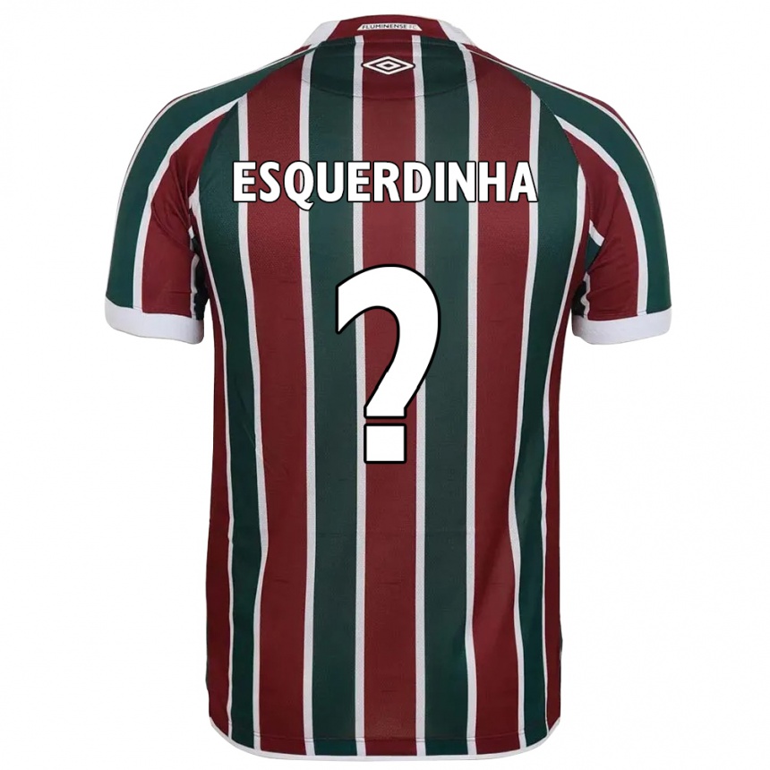 נשים כדורגל Esquerdinha #0 לבן ירוק חום-ערמוני ג'רזי ביתית 2025/26