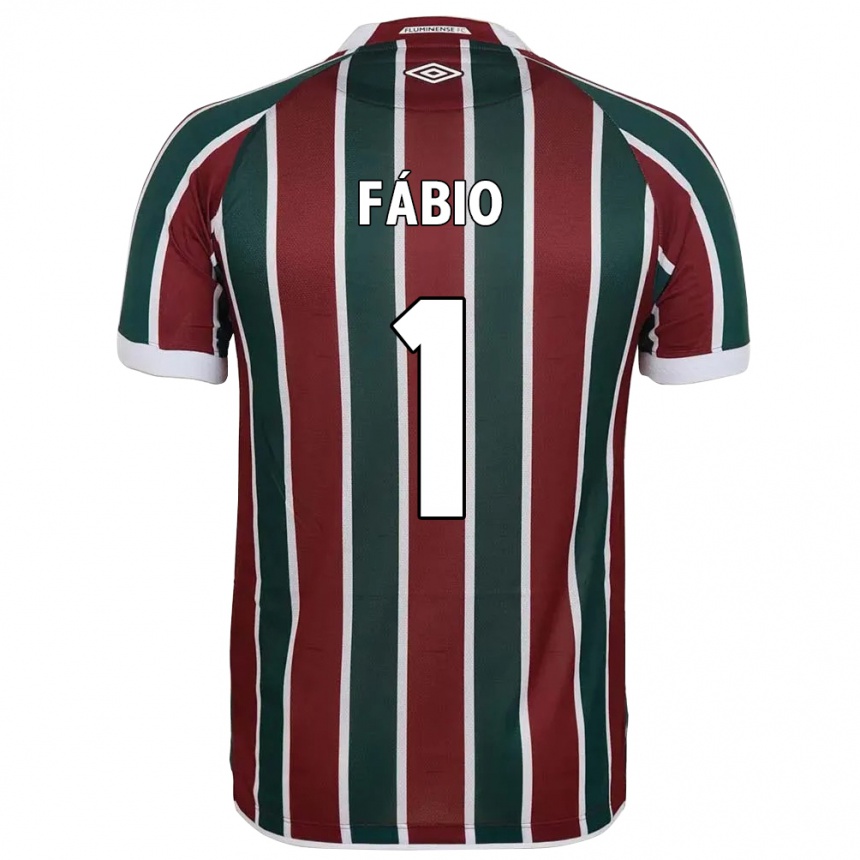נשים כדורגל Fábio #1 לבן ירוק חום-ערמוני ג'רזי ביתית 2025/26