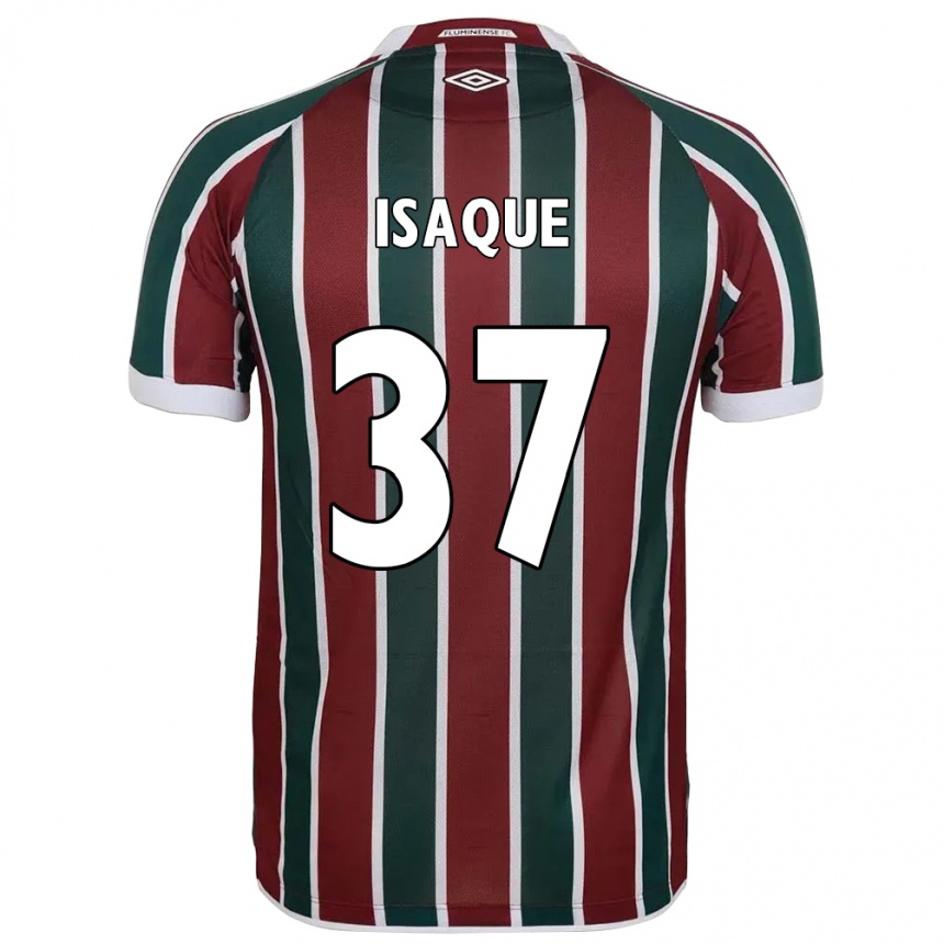 נשים כדורגל Isaque #37 לבן ירוק חום-ערמוני ג'רזי ביתית 2025/26