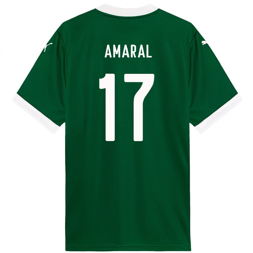 נשים כדורגל Isadora Amaral #17 לבן ירוק ג'רזי ביתית 2025/26