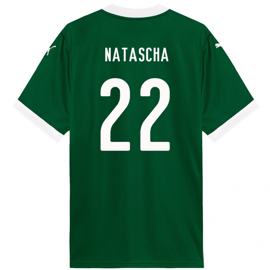 נשים כדורגל Natascha #22 לבן ירוק ג'רזי ביתית 2025/26