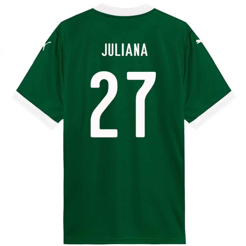 נשים כדורגל Juliana #27 לבן ירוק ג'רזי ביתית 2025/26
