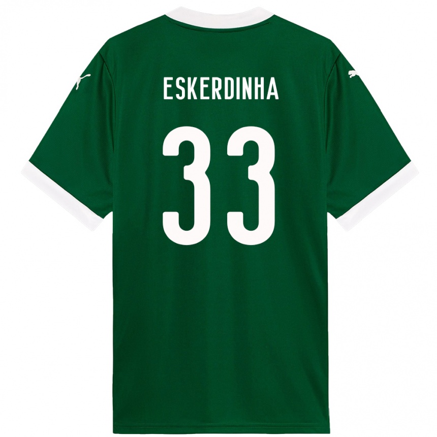 נשים כדורגל Eskerdinha #33 לבן ירוק ג'רזי ביתית 2025/26