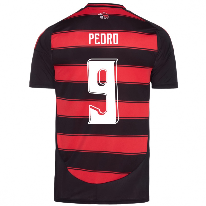 נשים כדורגל Pedro #9 לבן אדום ג'רזי ביתית 2025/26