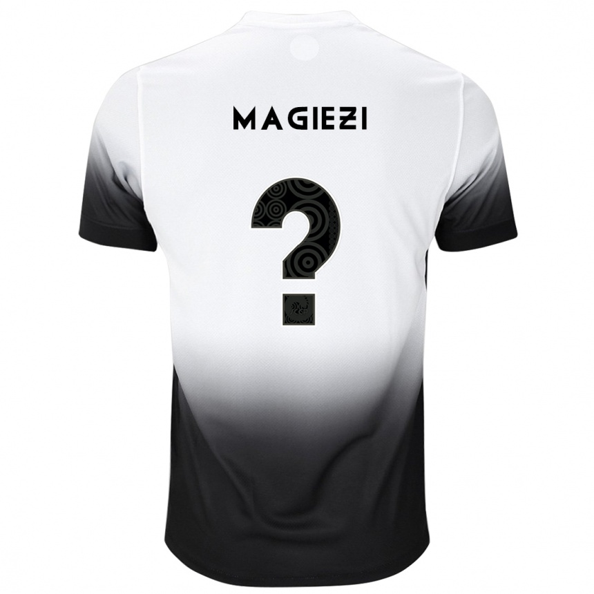 נשים כדורגל Magiezi #0 שחור לבן ג'רזי ביתית 2025/26