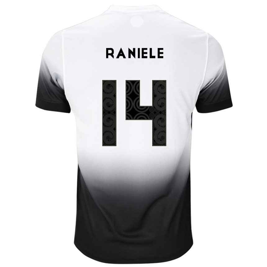 נשים כדורגל Raniele #14 לבן שחור ג'רזי ביתית 2025/26