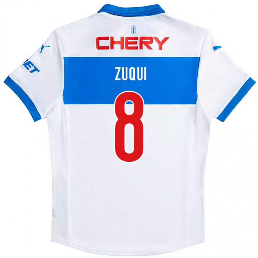 נשים כדורגל Fernando Zuqui #8 כחול מלכותי לבן ג'רזי ביתית 2025/26
