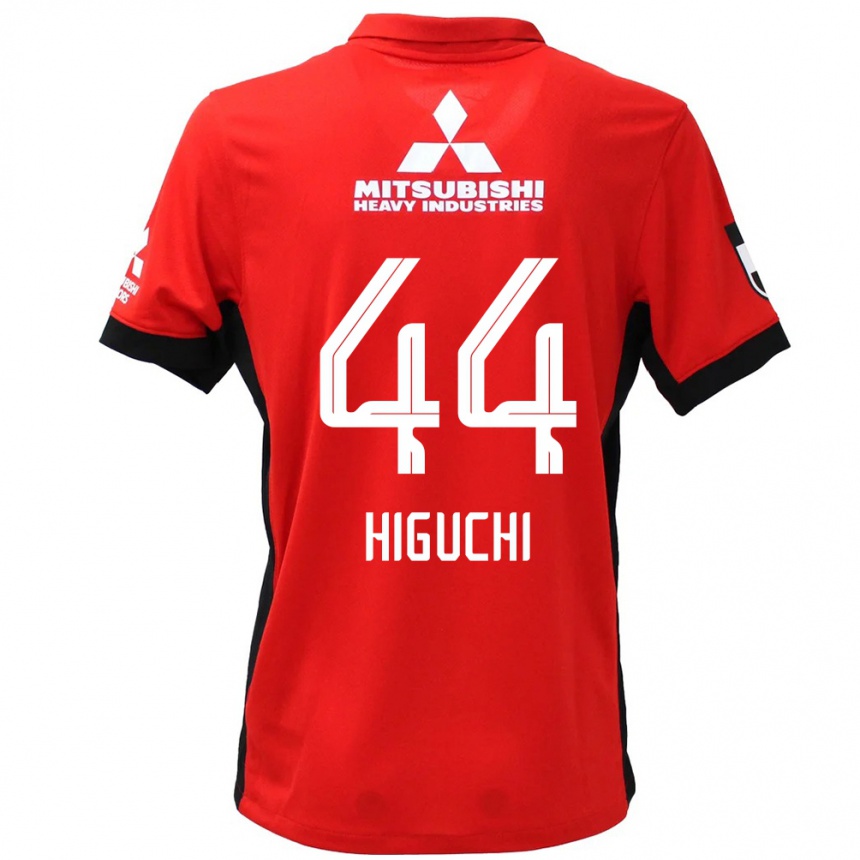 נשים כדורגל Yota Higuchi #44 לבן שחור ג'רזי ביתית 2025/26