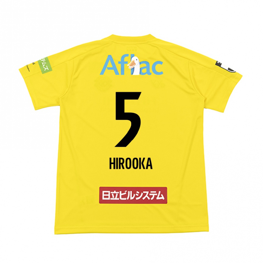 נשים כדורגל Eita Hirooka #5 שחור צהוב ג'רזי ביתית 2025/26