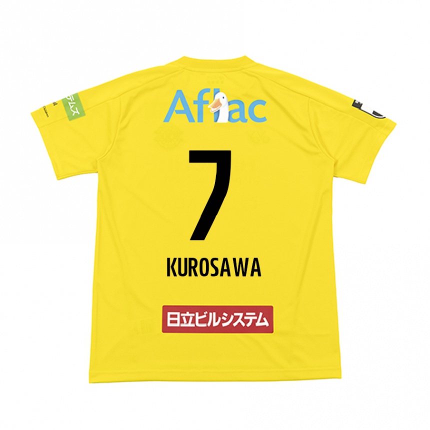 נשים כדורגל Shido Kurosawa #7 שחור צהוב ג'רזי ביתית 2025/26