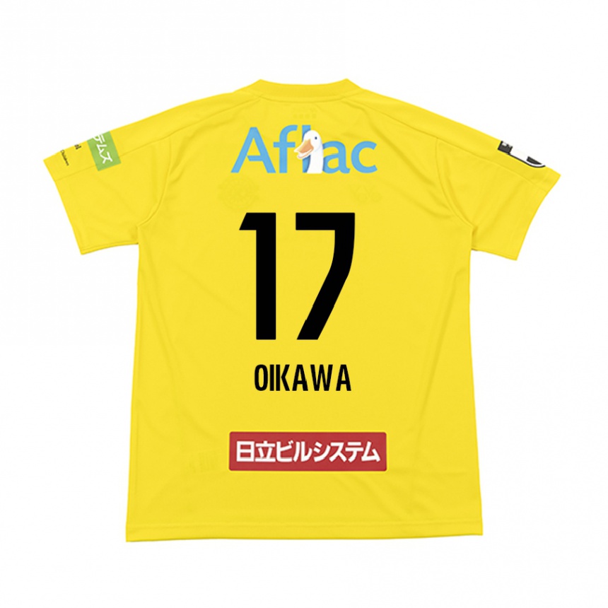 נשים כדורגל Koki Oikawa #17 שחור צהוב ג'רזי ביתית 2025/26