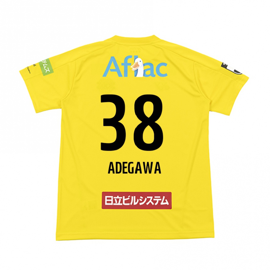 נשים כדורגל Koa Adegawa #38 שחור צהוב ג'רזי ביתית 2025/26