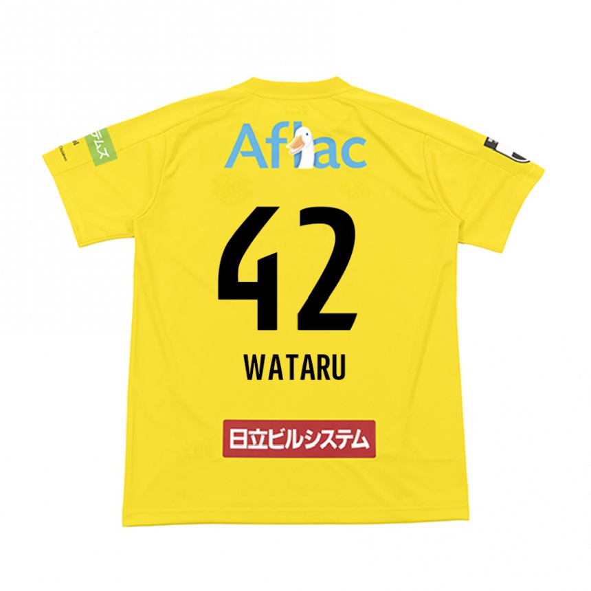 נשים כדורגל Wataru Harada #42 שחור צהוב ג'רזי ביתית 2025/26