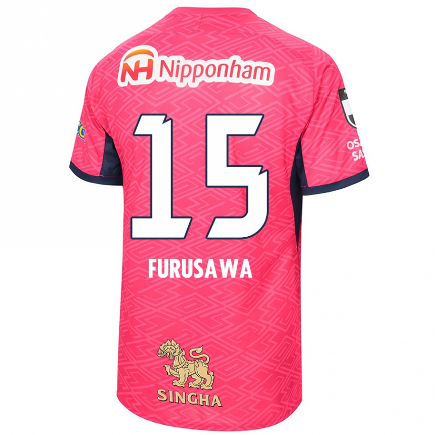 נשים כדורגל Rui Furusawa #15 לבן ורוד סאקורה ג'רזי ביתית 2025/26