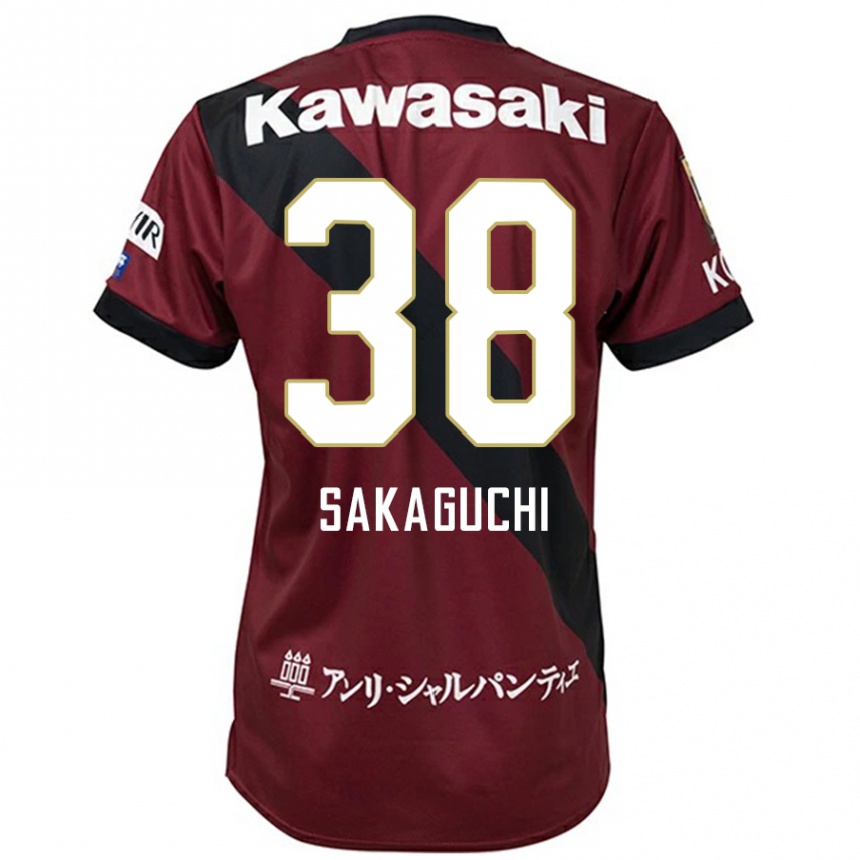 נשים כדורגל Yuki Sakaguchi #38 לבן שחור ג'רזי ביתית 2025/26