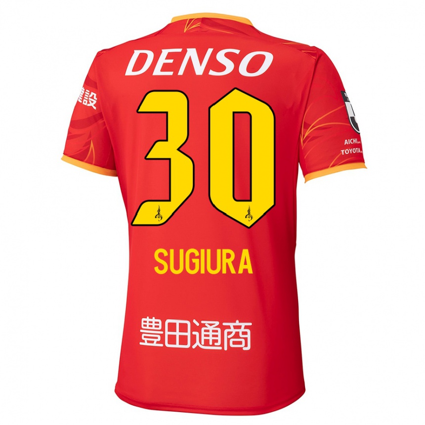 נשים כדורגל Shungo Sugiura #30 אדום צהוב ג'רזי ביתית 2025/26