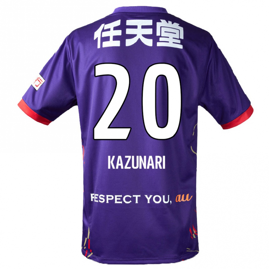 נשים כדורגל Kazunari Kita #20 לבן סגול שחור ג'רזי ביתית 2025/26