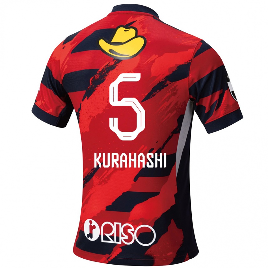 נשים כדורגל Koki Kurahashi #5 לבן שחור ג'רזי ביתית 2025/26